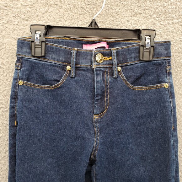 Lilly Pulitzer Super Skinny Jeans Size 00 Ankle Fit - Picture 5 of 16